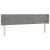 Tăblie de pat cu LED, gri deschis, 203x16x78/88 cm, catifea GartenMobel Dekor