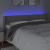 Tăblie de pat cu LED, gri deschis, 203x16x78/88 cm, catifea GartenMobel Dekor
