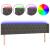 Tăblie de pat cu LED, gri închis, 203x16x78/88 cm, catifea GartenMobel Dekor