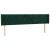 Tăblie de pat cu LED, verde închis, 203x16x78/88 cm, catifea GartenMobel Dekor