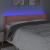 Tăblie de pat cu LED, roz, 203x16x78/88 cm, catifea GartenMobel Dekor