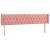 Tăblie de pat cu LED, roz, 203x16x78/88 cm, catifea GartenMobel Dekor