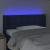 Tăblie de pat cu LED, albastru, 83x16x78/88 cm, textil GartenMobel Dekor