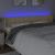 Tăblie de pat cu LED, crem, 163x16x78/88 cm, textil GartenMobel Dekor