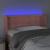 Tăblie de pat cu LED, roz, 83x16x78/88 cm, catifea  GartenMobel Dekor