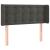Tăblie de pat cu LED, gri închis, 93x16x78/88 cm, catifea GartenMobel Dekor