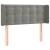 Tăblie de pat cu LED, gri deschis, 103x16x78/88 cm, catifea GartenMobel Dekor