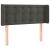 Tăblie de pat cu LED, gri închis, 103x16x78/88 cm, catifea GartenMobel Dekor