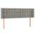 Tăblie de pat cu LED, gri deschis, 147x16x78/88 cm, catifea GartenMobel Dekor