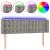 Tăblie de pat cu LED, gri deschis, 147x16x78/88 cm, catifea GartenMobel Dekor