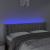 Tăblie de pat cu LED, gri deschis, 147x16x78/88 cm, catifea GartenMobel Dekor