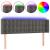 Tăblie de pat cu LED, gri închis, 147x16x78/88 cm, catifea GartenMobel Dekor