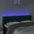 Tăblie de pat cu LED, verde închis, 147x16x78/88 cm, catifea GartenMobel Dekor