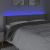 Tăblie de pat cu LED, gri deschis, 163x16x78/88 cm, catifea GartenMobel Dekor
