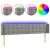 Tăblie de pat cu LED, gri deschis, 163x16x78/88 cm, catifea GartenMobel Dekor