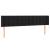 Tăblie de pat cu LED, negru, 163x16x78/88 cm, catifea GartenMobel Dekor