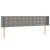 Tăblie de pat cu LED, gri deschis, 183x16x78/88 cm, catifea GartenMobel Dekor
