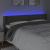 Tăblie de pat cu LED gri închis 183x16x78/88 cm catifea GartenMobel Dekor