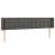 Tăblie de pat cu LED gri închis 183x16x78/88 cm catifea GartenMobel Dekor