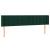 Tăblie de pat cu LED, verde închis, 183x16x78/88 cm, catifea GartenMobel Dekor