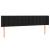 Tăblie de pat cu LED, negru, 203x16x78/88 cm, catifea GartenMobel Dekor