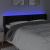 Tăblie de pat cu LED, negru, 203x16x78/88 cm, catifea GartenMobel Dekor