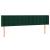 Tăblie de pat cu LED, verde închis, 203x16x78/88 cm, catifea GartenMobel Dekor