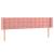 Tăblie de pat cu LED, roz, 203x16x78/88 cm, catifea GartenMobel Dekor