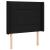 Tăblie de pat cu LED, negru, 83x16x118/128 cm, textil GartenMobel Dekor