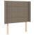 Tăblie de pat cu LED, gri taupe, 83x16x118/128 cm, textil GartenMobel Dekor