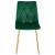 Scaun bucatarie/living, Artool, Libra, catifea verde, picioare metal auriu, 45x54x86.5 cm GartenVIP DiyLine