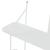 Raft de perete Østfold alb cu 3 polite, 100x80x21 cm, en.casa