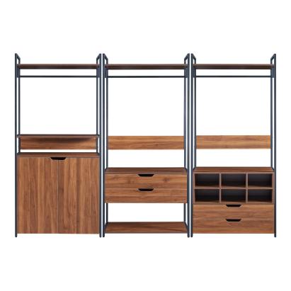 Set 3 garderobe Larem cu dulap, 4 sertare și 6 compartimente