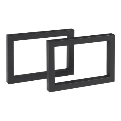 Set 2 picioare masă metalice Lunderskov 35x50 cm negre