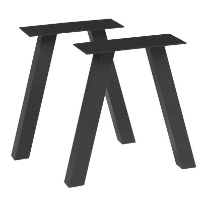 Set 2 picioare metalice pentru masă Mariager 42x40 cm negre