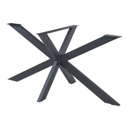 Cadru de masă Oberau din oțel 120x68x71 cm, negru, [en.casa]