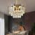 Candelabru Cristal Alfred 3 x E14 Auriu