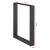Set 2 picioare metalice pentru masă 72x75 cm negre, tip trapez