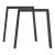 Set 2 picioare metalice pentru masă Kraftisried 72x70 cm negre