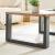 Set 2 picioare masă din oțel 40x64 cm negre pentru mobilier DIY