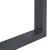 Set 2 picioare masă din oțel 40x64 cm negre pentru mobilier DIY