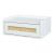 Wandregal Ljuredsø mit Schublade 40x30x16,5 cm Weiß [en.casa]