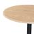 Masă de bar rotundă Vantaa, finisaj stejar, 100 x 60 cm