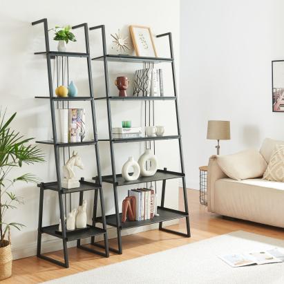 Möbelset Storfjord 2-tlg. 2x Leiterregal [en.casa] *87446828*