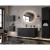 Dulap suspendat baie Skelbolu 30x30x19 cm, negru, front striat