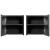 Dulap suspendat baie Skelbolu 30x30x19 cm, negru, front striat
