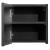 Dulap suspendat baie Skelbolu 30x30x19 cm, negru, front striat