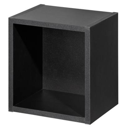 Raft baie suspendat Skelbolu negru 27x25x21 cm, [en.casa]