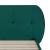 Pat tapițat Porvoo cu saltea 90x200 cm, catifea verde închis