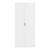 Dulap pentru haine Finning alb, 2 uși, bară și poliță, 176x80x52 cm